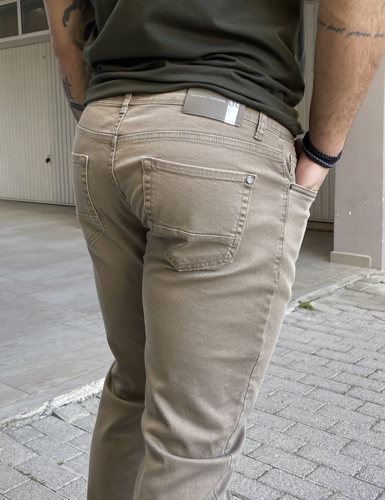 Ανδρικό πούρο τζιν ελαστικό σε ίσια γραμμή με φερμουάρ LC17091 φωτογραφία